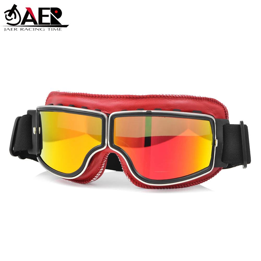 Мотоциклетные очки для скутера шлема пилота ретро внедорожные уличные