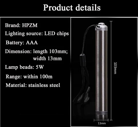 Мини-фонарик из алюминиевого сплава Q5 2000LM