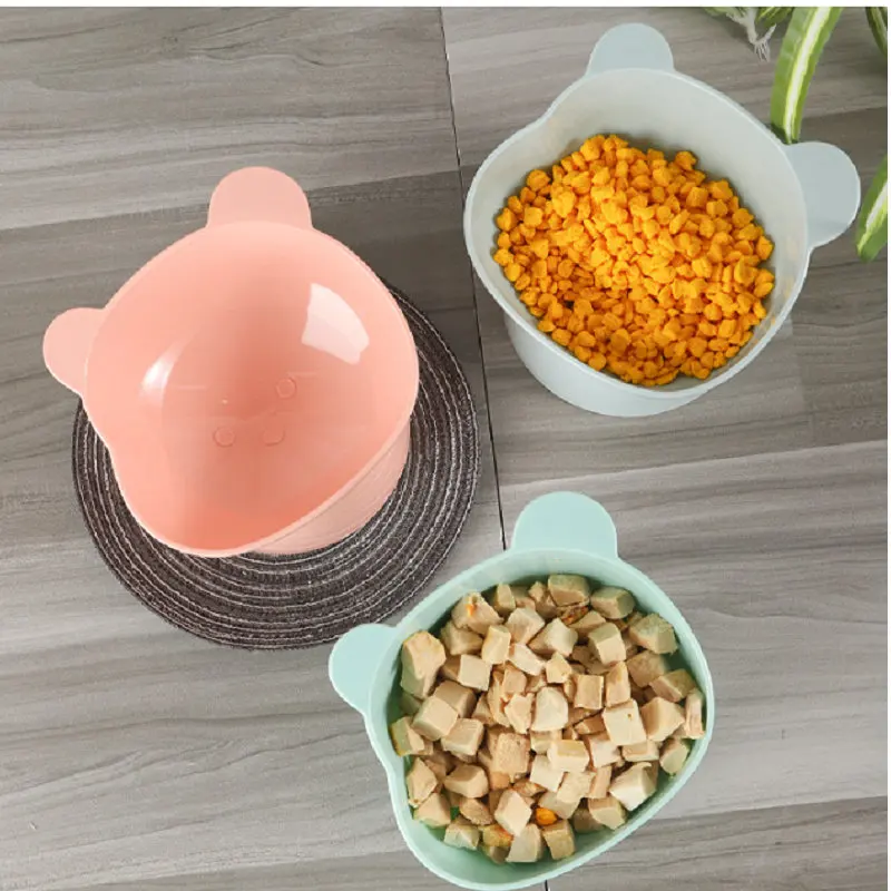 

Pet Food Water Bowl Tilt High Bottom Neck Protector Anti-choking Dog and Cat Anti-dumping Feeding Supplies