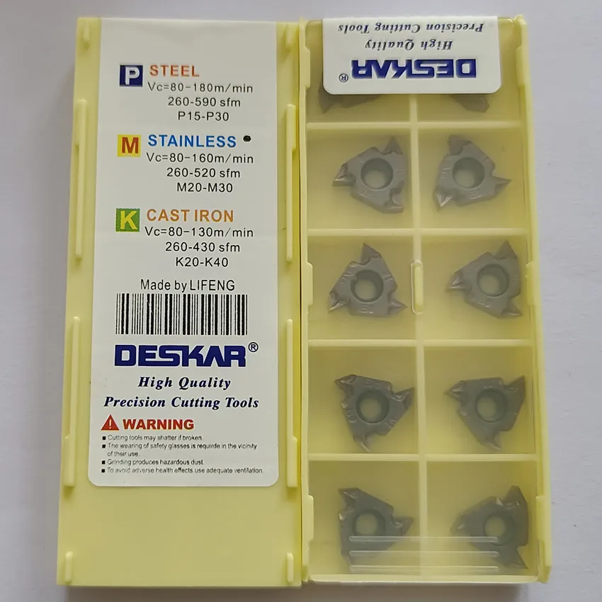 Режущие инструменты 16IRM AG60 LF6018/16IRM AG55 LF6018/16ERM LF6018 DESKAR CNC режущие резьбовые вставки