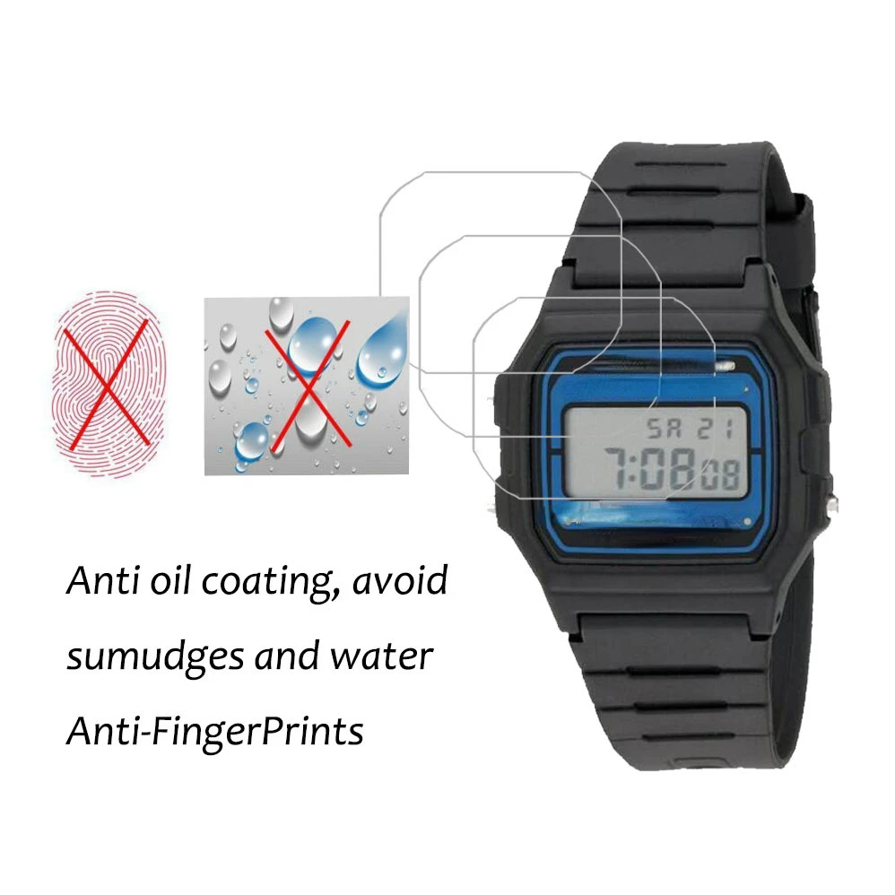 Противоударная пленка HD Nano для Casio F-105W A168/F105W A-168W защита экрана от царапин ПЭТ