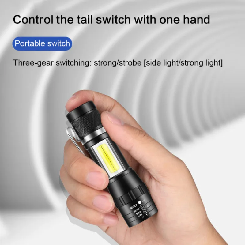 

Powerful Mini Torch with Extendable Zoom and Rechargeable Battery
