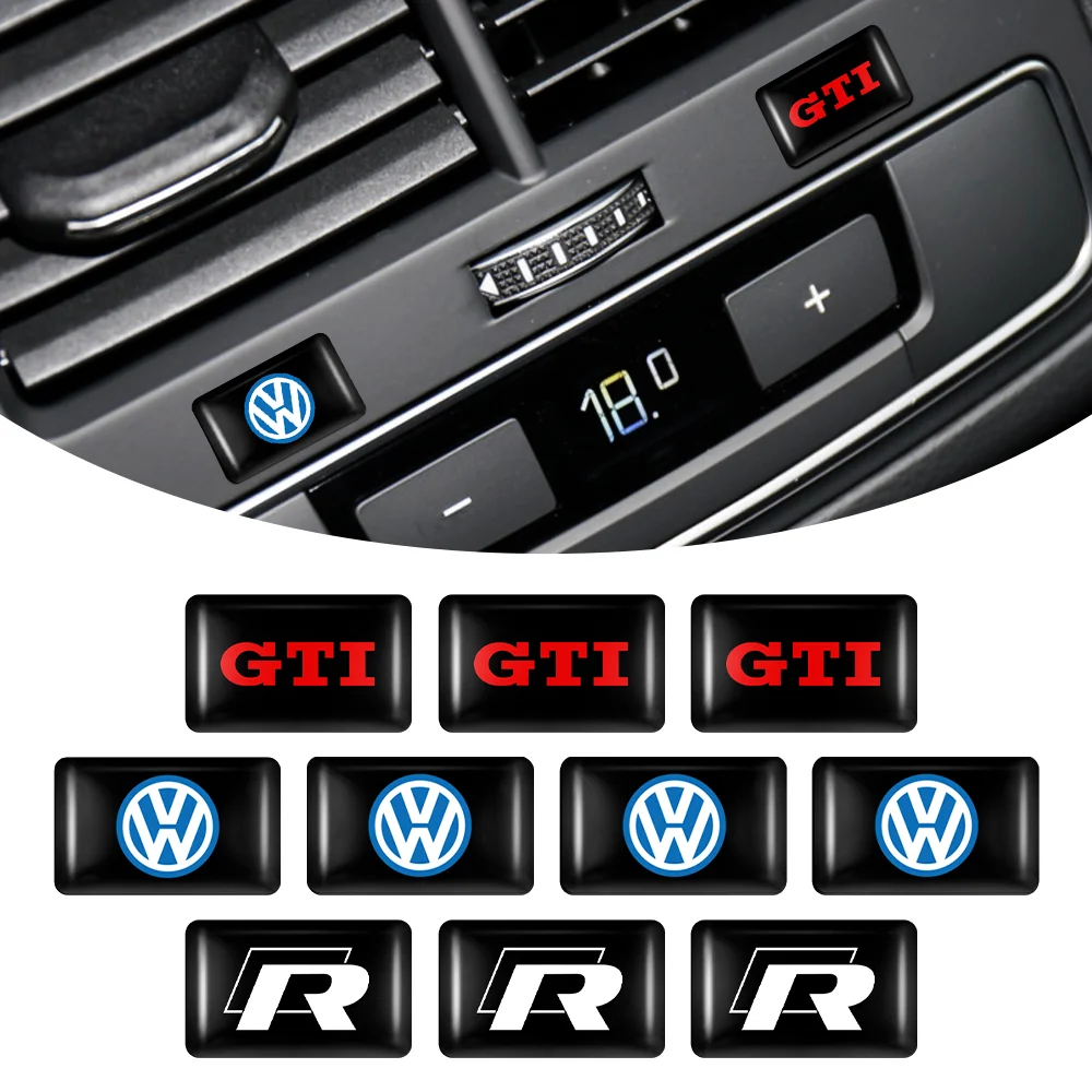 10/20/50 шт. украшение автомобиля наклейка на значок из эпоксидной смолы для Volkswagen VW R