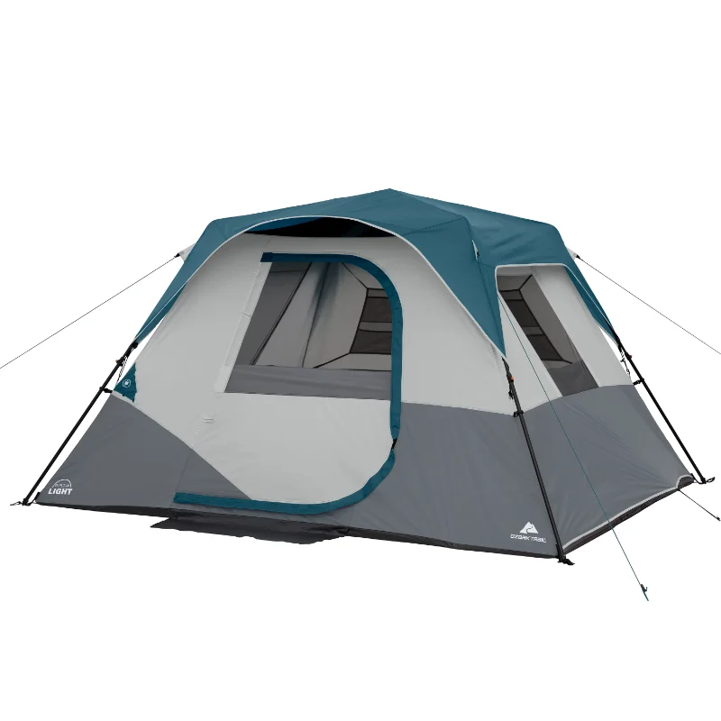 

Camping Tent 6-Person Instant Cabin Tent with LED Light