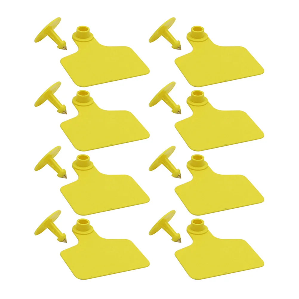 

100 Pcs Cattle Ear Tag Animal Signs Digital Signage Blank Tags Without Number Custom Labels Calf Sheep