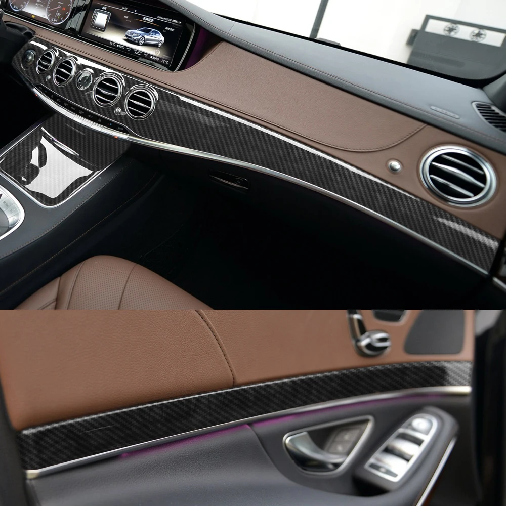 Декоративная наклейка из углеродного волокна подходящая для Mercedes Benz S-Class W222 2014-2020