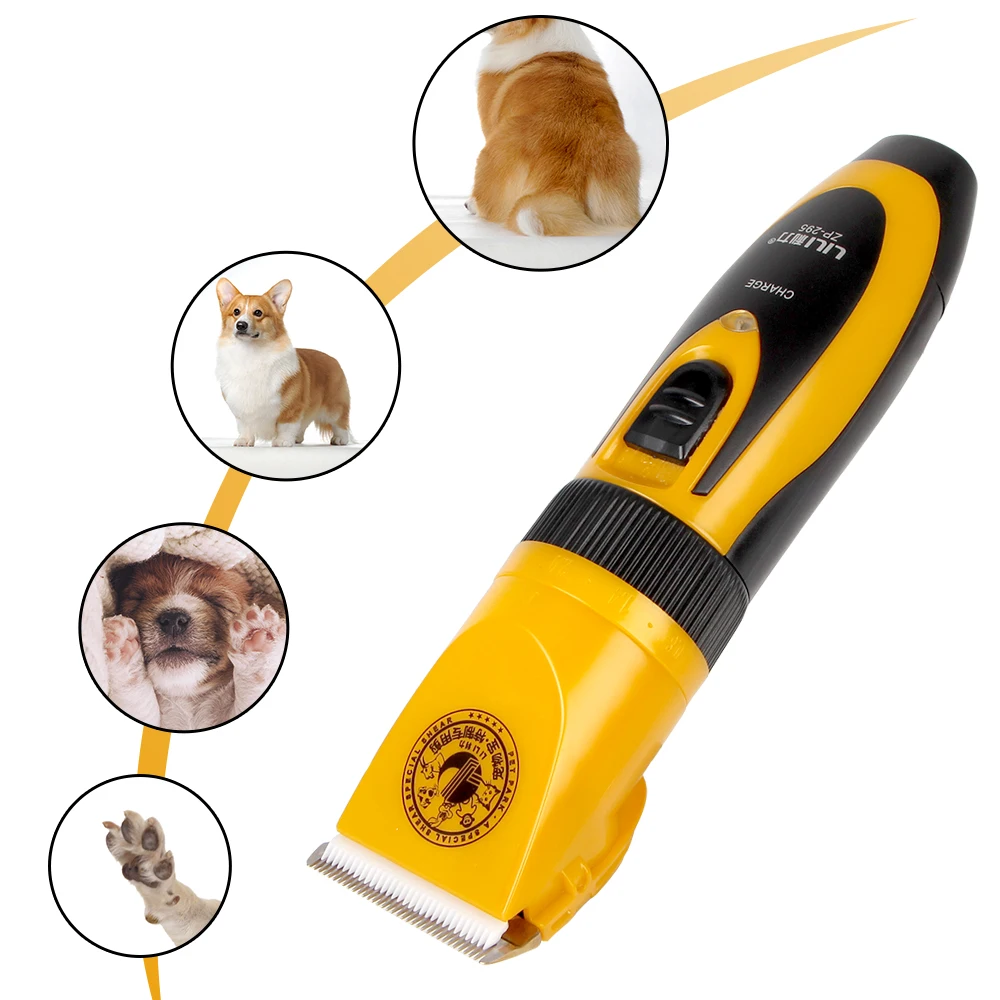 Ceramic Blade Electric Scissors Haircut Trimmer Shaver Set for Rabbit Cat Puppy Grooming Clipper Cutter Pet Hair Clipper