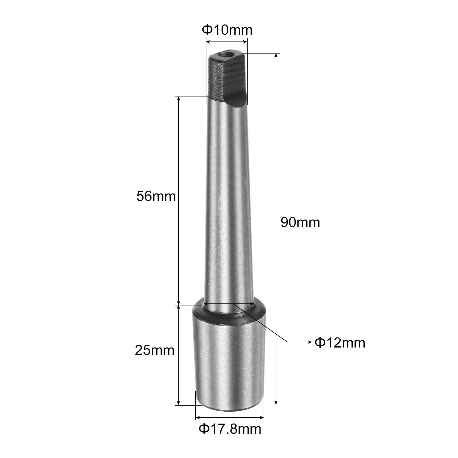 Адаптер патрона для дрели Uxcell MT1 к B18 конусная Втулка с хвостовиком Morse Cone 1MT 18B