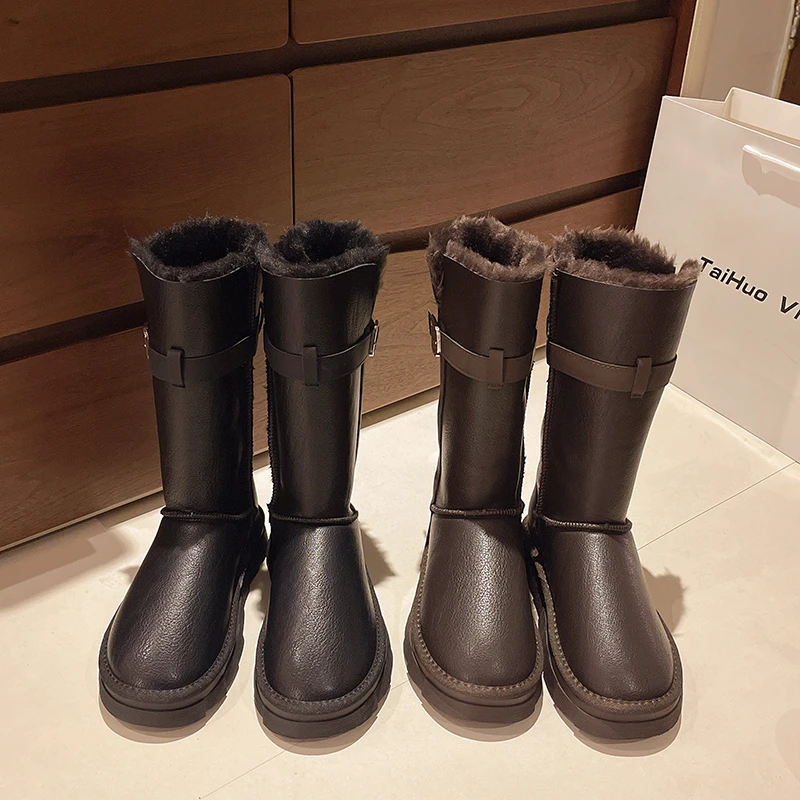 Женские сапоги осенняя обувь выше колена женские австралийская зимняя 2024 в стиле