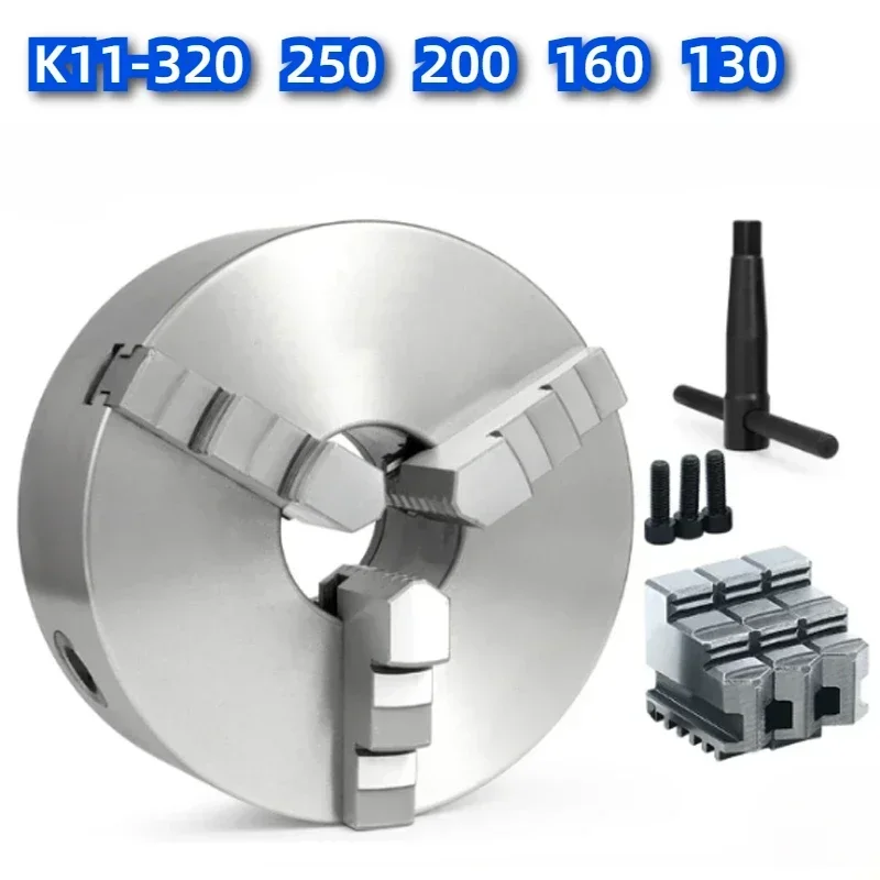New K11 Lathe Chuck 3 Jaws Manual Self-Centering K11-80 K11-100 K11-125 K11-130 K11-160 With Turning Machine Tools Accessories