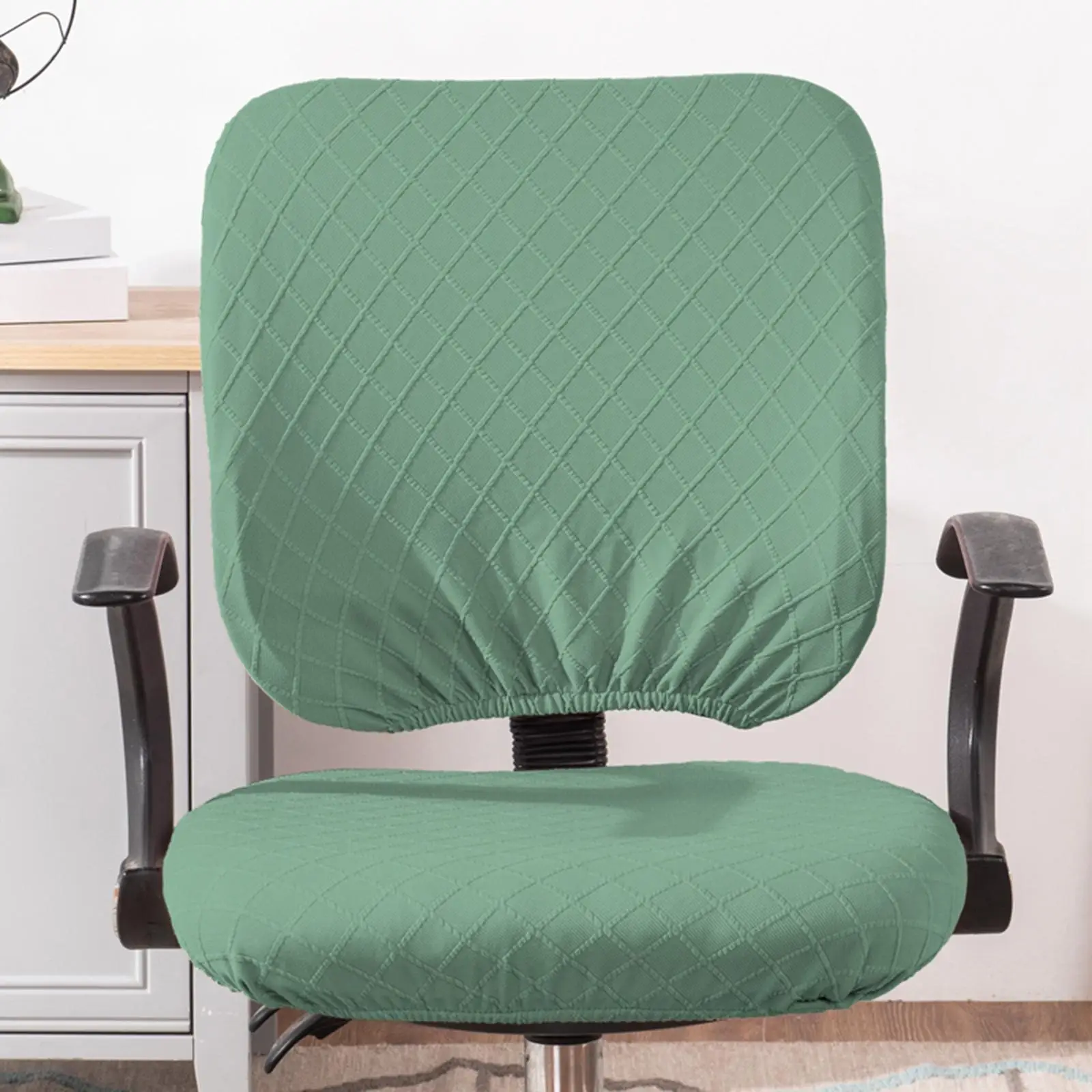 Jacquard Office Chair Cover Removable Slipcover for Desk Chiar Swivel |