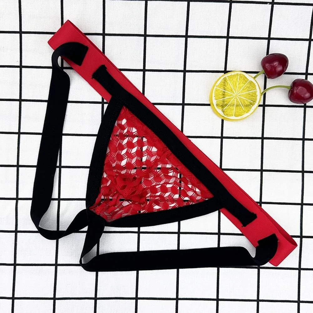 Лоскутные цвета сексуальное мужское нижнее белье с бандажами большие размеры M-XXL