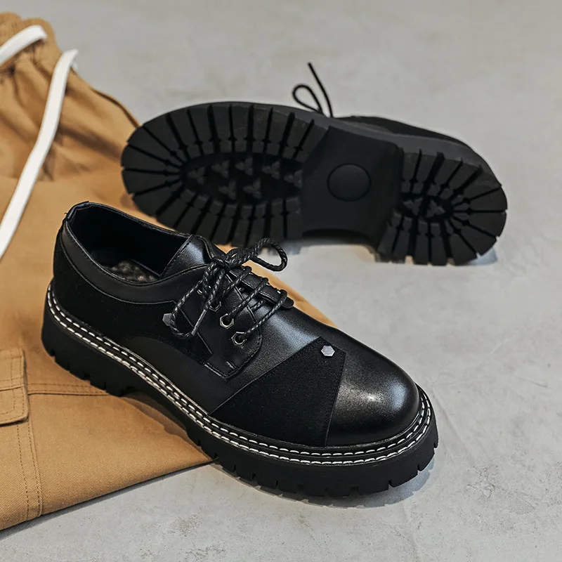 

Туфли мужские деловые в британском стиле, кожа, Роскошные, классические, для свадьбы, офиса