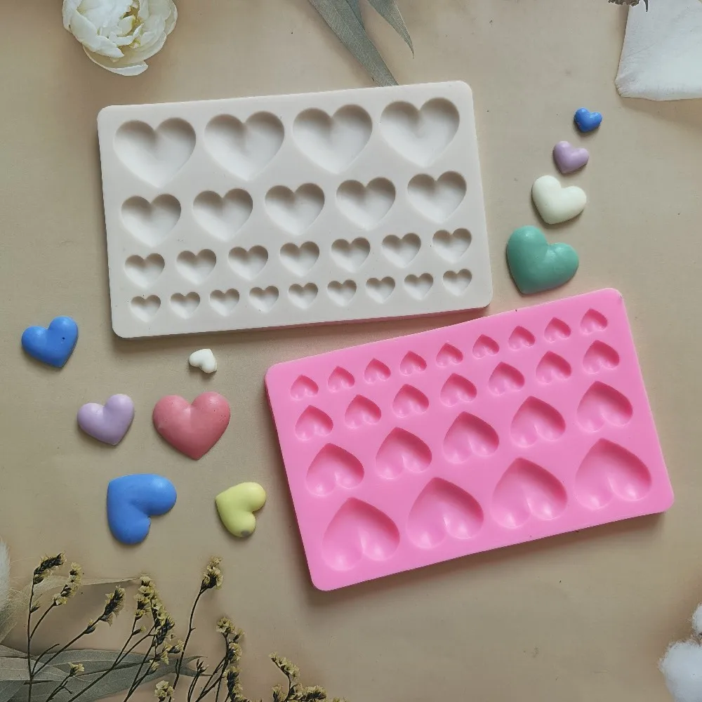 

Heart Shaped Silicone Chocolate Moulds, 25 Cavity, Love Shape, Wedding Candy Baking Molds, Cupcake Decorations, Cake Mold, DIY