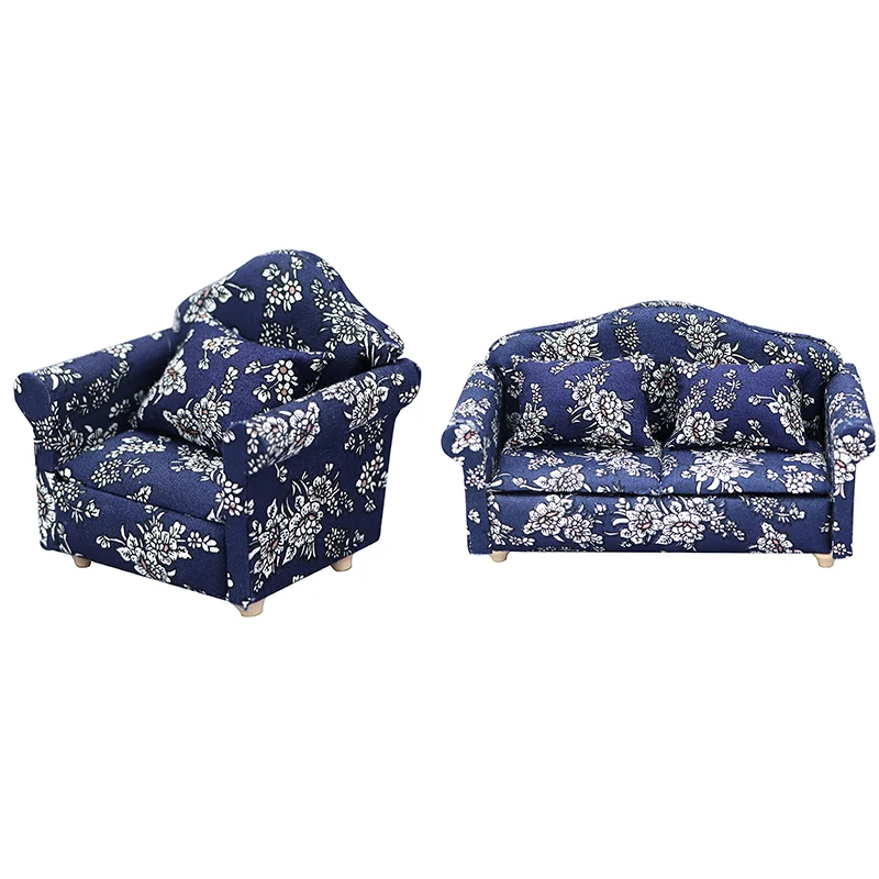 

Кукольный диван, игрушечное кресло 1:12, деревянный кукольный домик, миниатюрная мебель, Декор, диван с подушкой