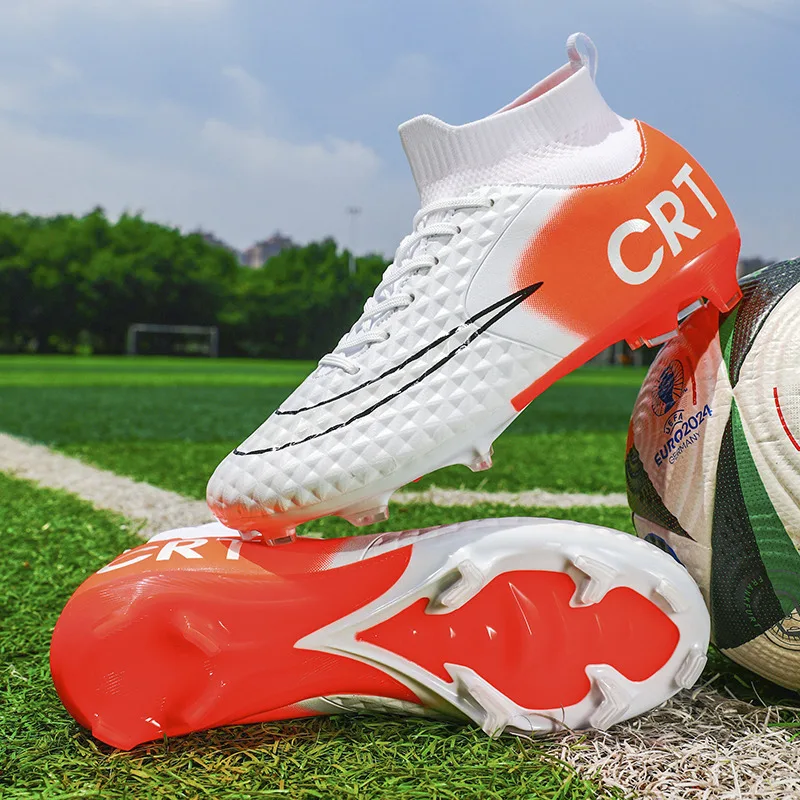 Модные футбольные бутсы высокого качества мужские уличные TF/FG для тренировок на