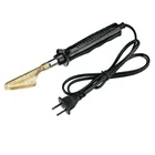 Электрический паяльник с пластиковой ручкой, комплект для сварки пластика, 50 Вт, с плоским наконечником, для ремонта бампера автомобиля, вилка EUUSUKAU