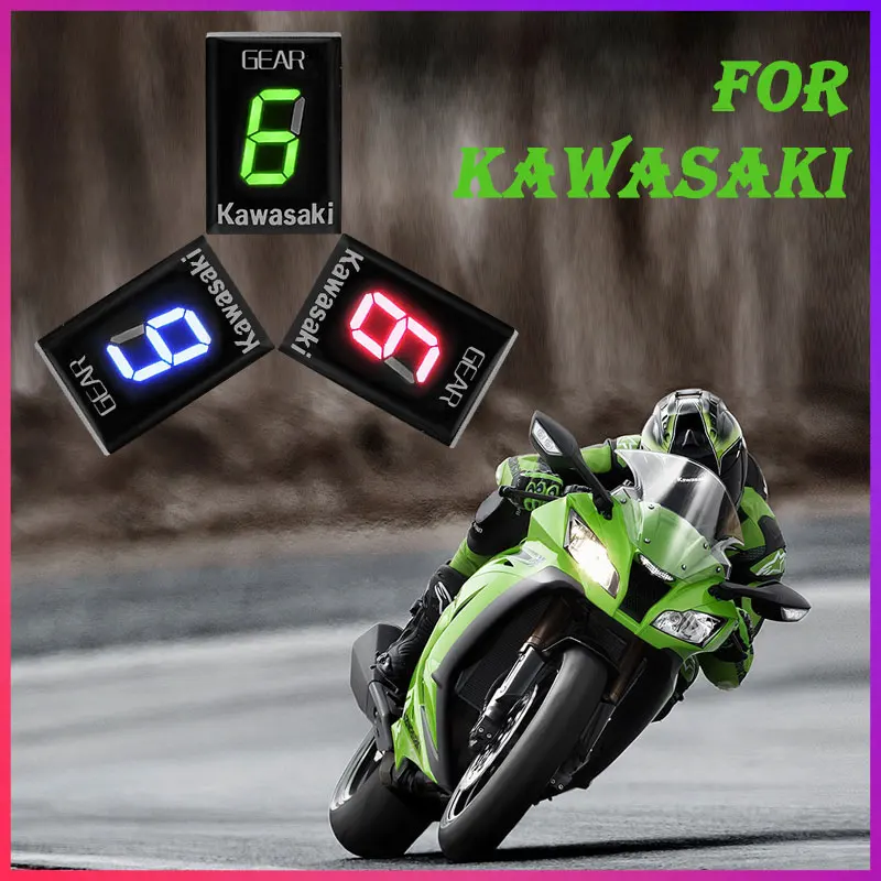 

er6n kawasaki Motorcycle Gear Indicator For Z750 Z750R Z800 Z800e Z1000 ER6N ER6F Versys 650 Ninja 300 400 Z650 1-6 Gear