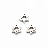 wholesale 10pcslot metal star of david floating charms fit diy living glass memory locket pendant necklace bracelet jewelry