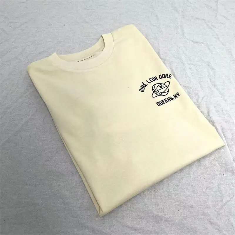 

Corteiz Alcatraz Letter Sailboat Print Niche Trend American High Street Loose Men's and Women's Short Sleeve 100% Cotton T-Shirt