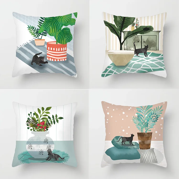 

45x45 см наволочка для подушки, льняная Геометрическая наволочка для подушки, наволочка для подушки с принтом, наволочка для спальни и офиса, р...