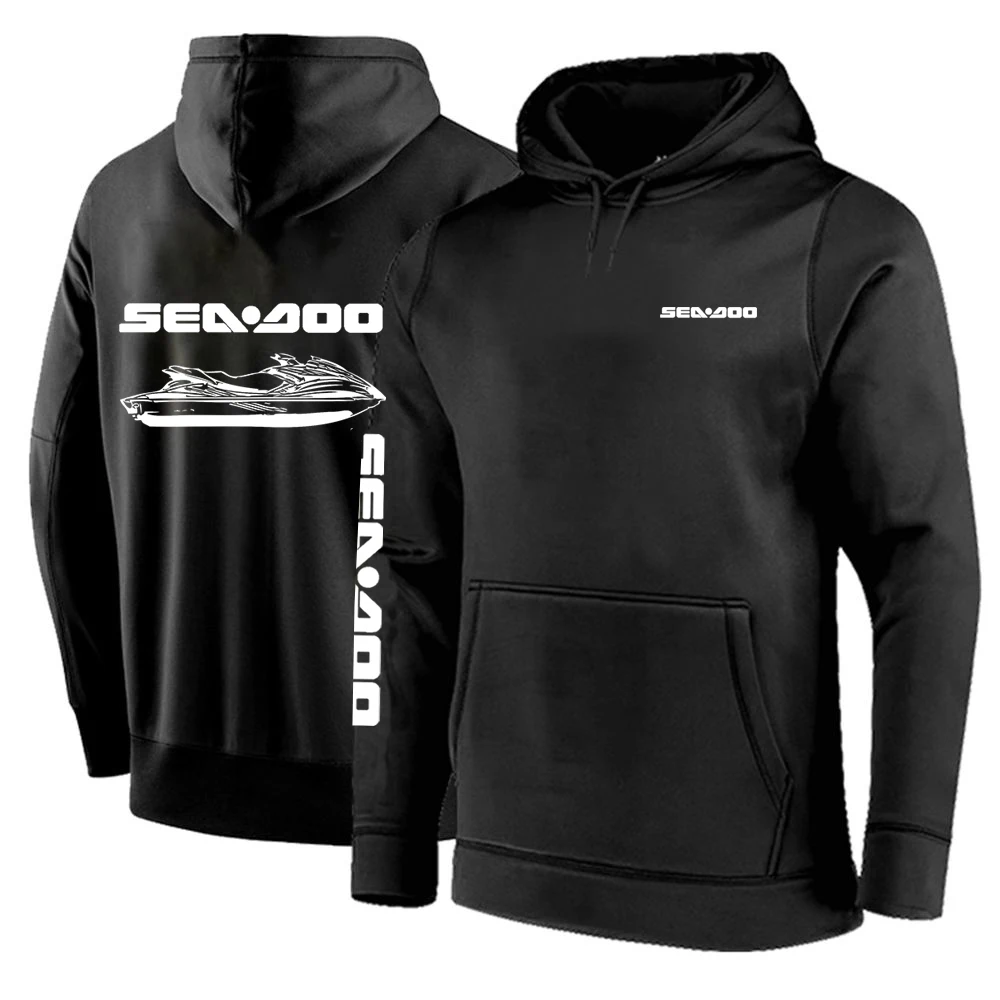 

Мужские новые толстовки с принтом Sea Doo Seadoo Moto, весенне-осеннее пальто, однотонный Модный пуловер, свитшот, верхняя одежда в стиле Харадзюку
