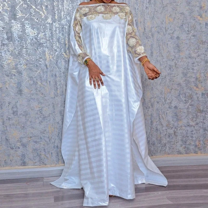 

Boubou Africain Femme женское платье большого размера мусульманское модное платье кафтан Роскошные Длинные платья из Южной Африки Анкара Дашики хал...