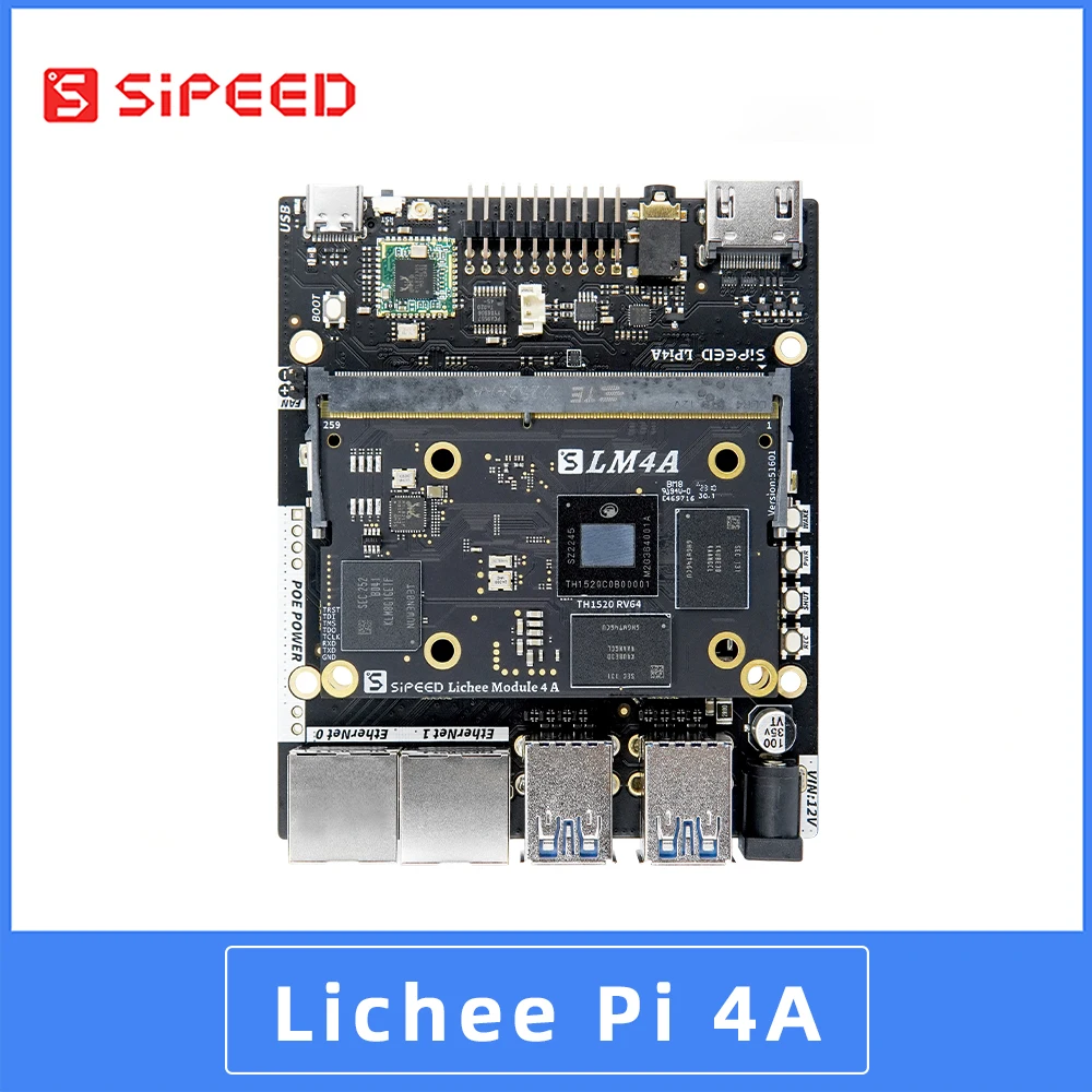 Sipeed LicheePi 4A Risc-V TH1520 Linux SBC макетная плата