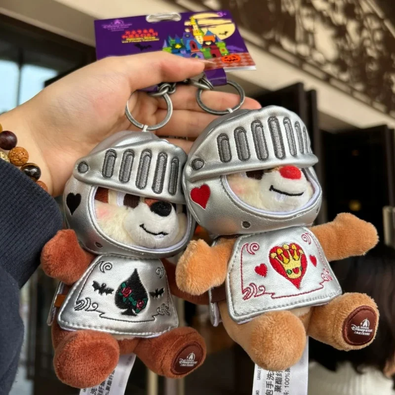 Фото Оригинальный плюшевый брелок Disney Chip And Dale на Хэллоуин, плюшевая подушка-игрушка, мультяшные украшения, подарок на день рождения, Рождество, игрушка №5