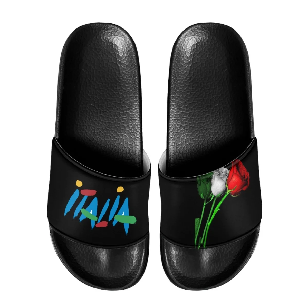 

Популярные женские шлепанцы Nopersonality, дизайнерские тапочки с итальянским флагом, удобные летние сандалии для взрослых