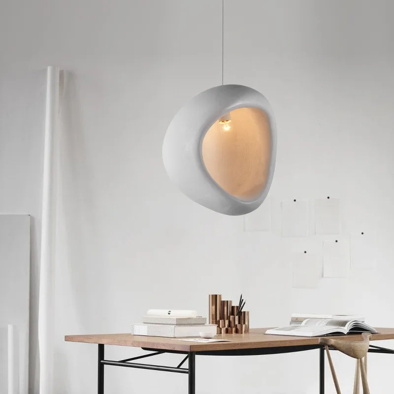 

Художественная светодиодная люстра, Подвесная лампа, комнатный декор в скандинавском стиле, E27, современный минимализм, гладкий потолочный светильник для столовой, подвесной домашний
