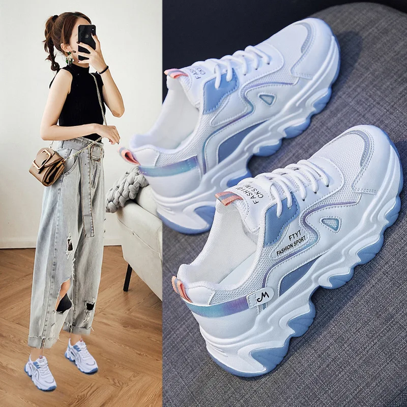 

Обувь для папы Женская дышащая Спортивная обувь для студентов Женская увеличенная