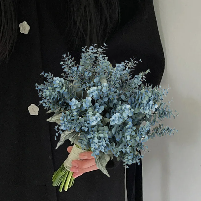 Искусственное Растение Эвкалипта Пластиковая Декоративная Деталь Устойчивая К