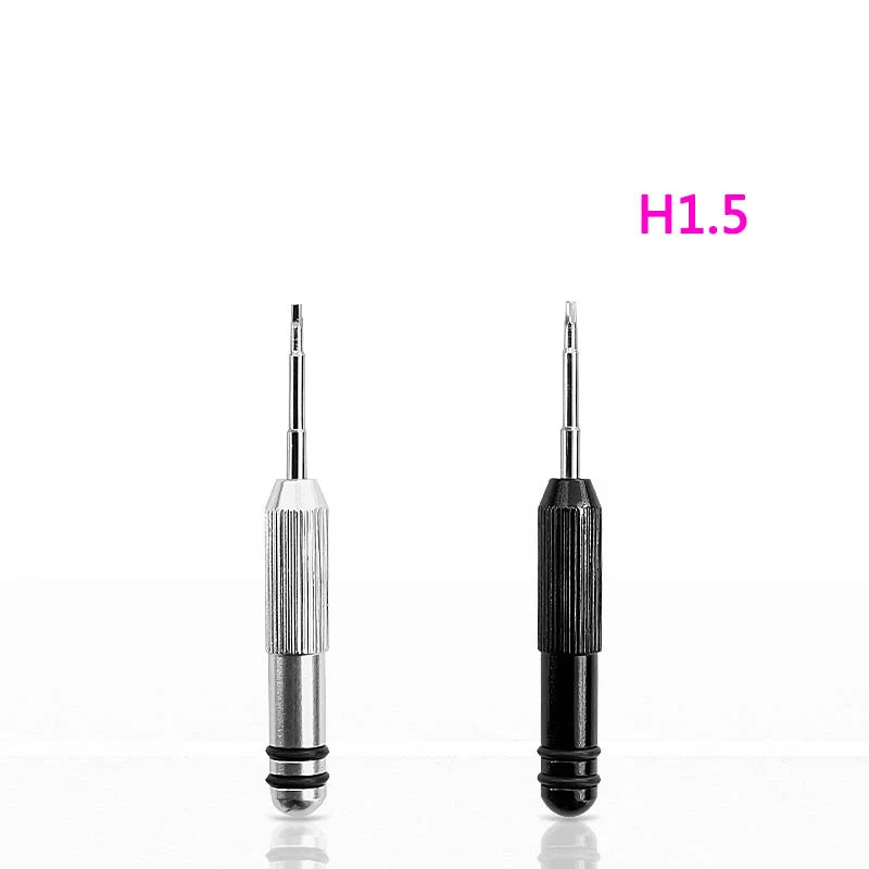 1pcs Magnetic Short Mini Superhard Hex head Screwdriver H1.5 for Toys dismantling tool M2 screws Black/Silver Color
