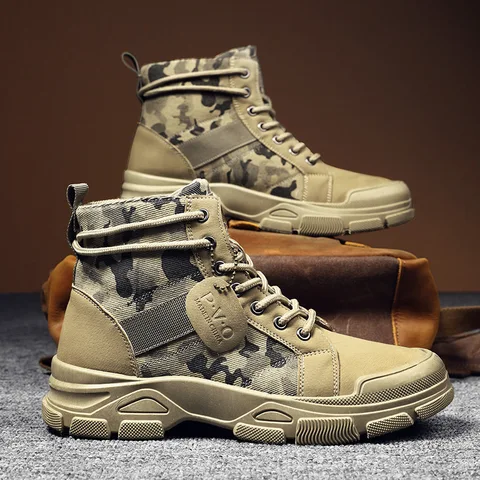 Мужские военные ботинки, сезон осень-зима 2022, тактические ботильоны, Рабочая защитная обувь, мотоциклетные ботинки, модная Уличная обувь для прогулок