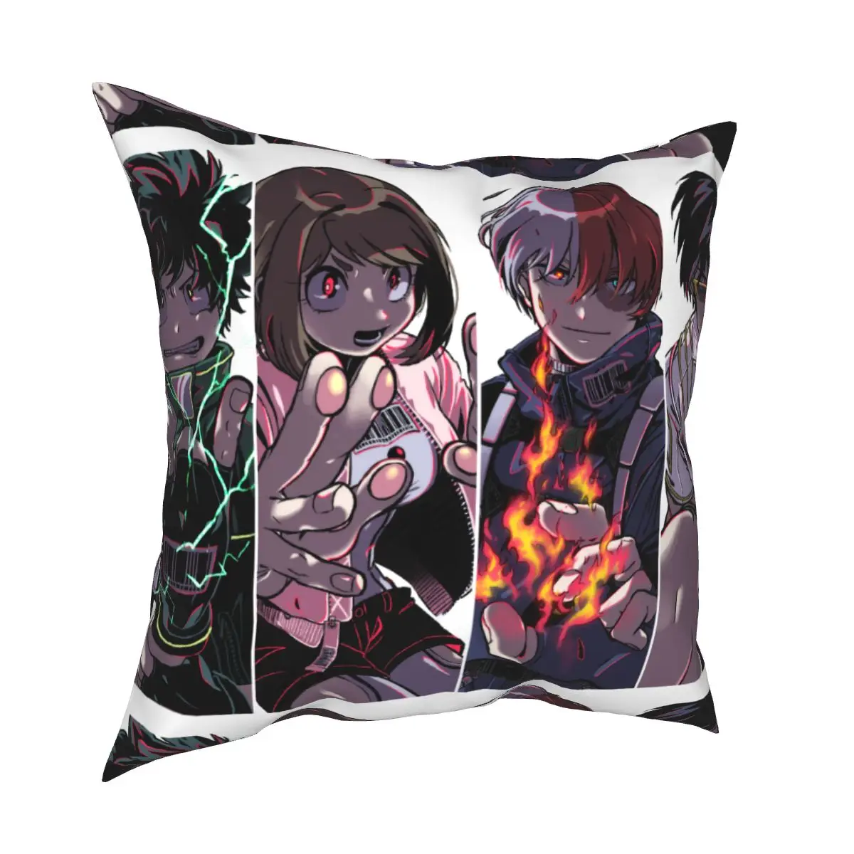 

Pillowcase Soft Cushion Cover Decor My Hero Academia Japanese Anime Manga Throw Pillow Case Cover for Home Double-sided Printing