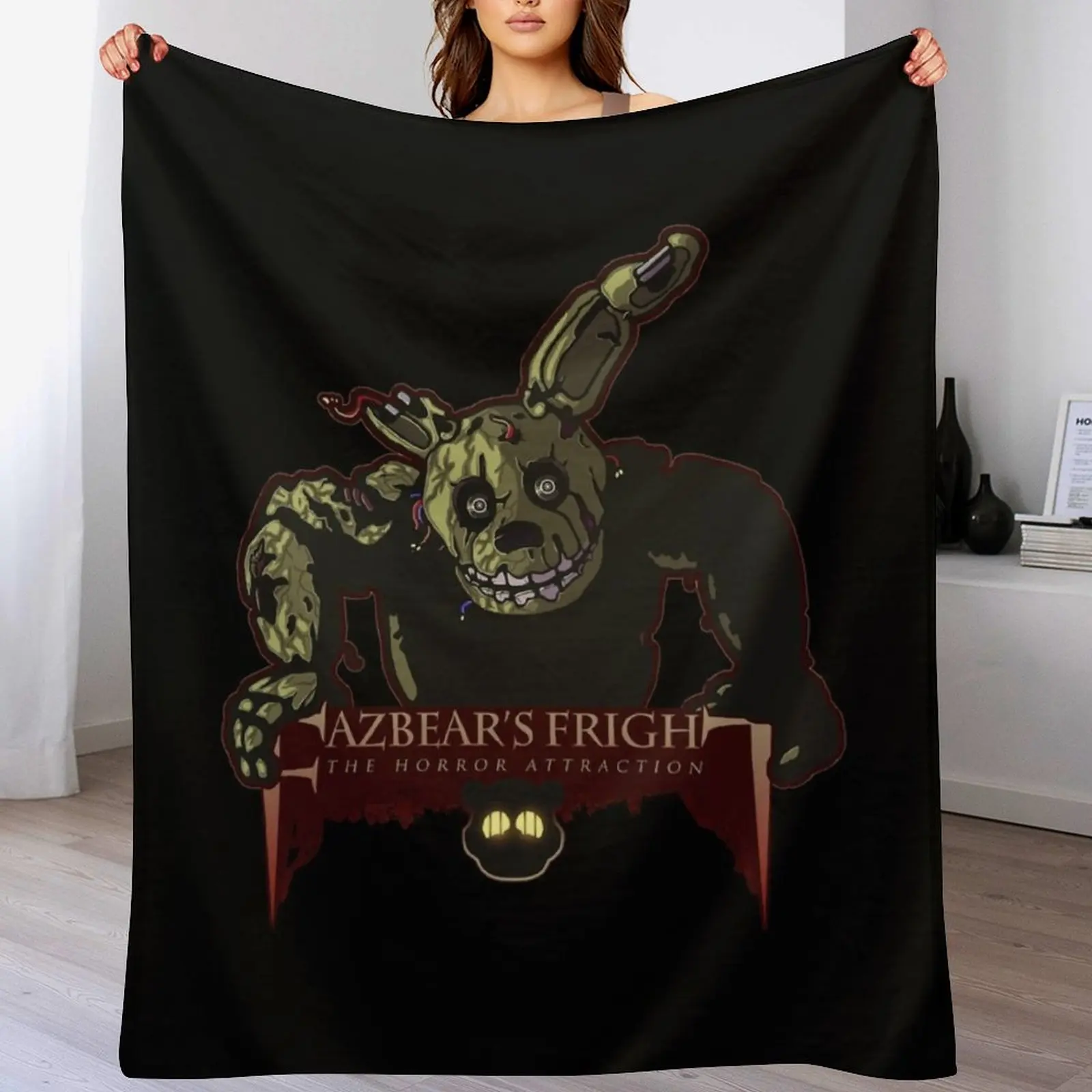 Классическая футболка Fazbear's Fright The Horror Attraction одеяло для пикника кемпинга одеяла