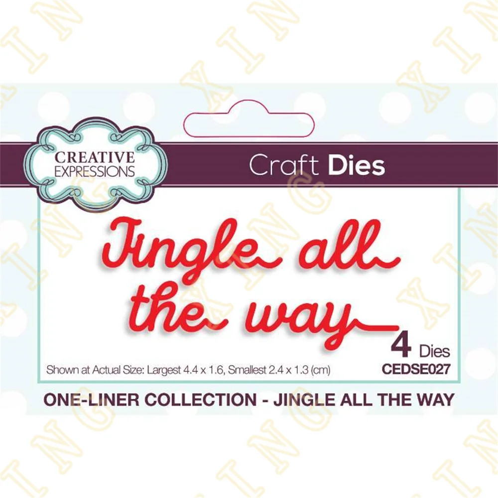 

Dies Scrapbooking New Metal Jingle All the Way Cutting Dies Craft Embossing Make Paper Greeting Card Making Template Diy Making