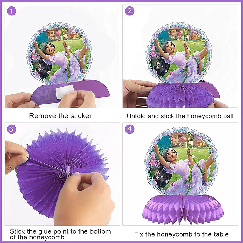 Одноразовая посуда в виде сот украшение для детского дня рождения |