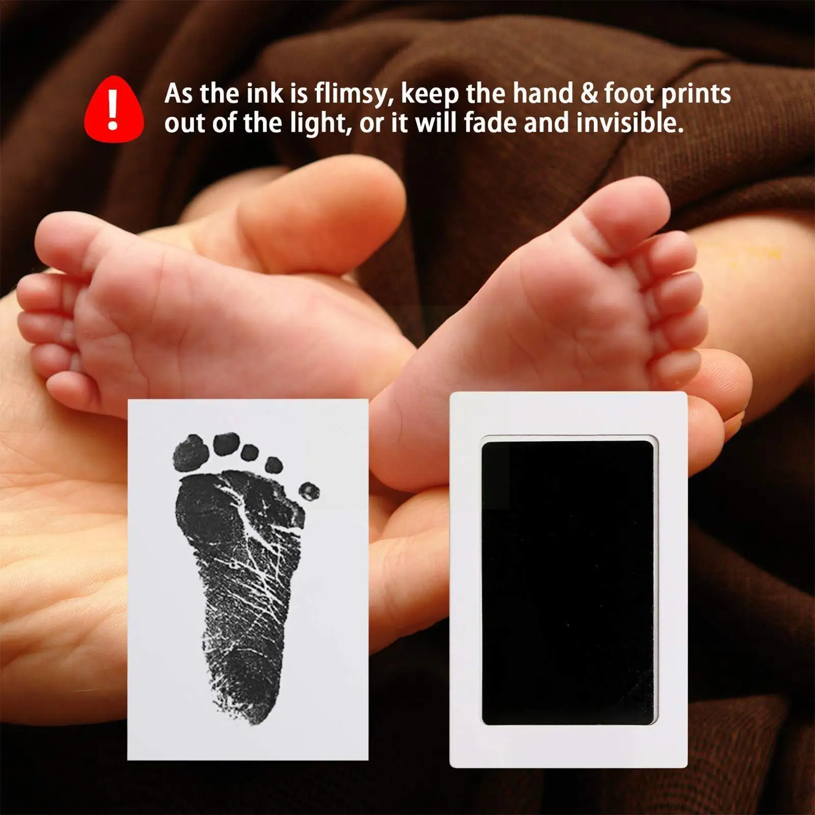 

Diy Hand And Footprint Kit For Newborn Baby Ink Pads Photo Frame Handprint Toddlers Souvenir Accessories Safe Clean Baby Sh U7w9