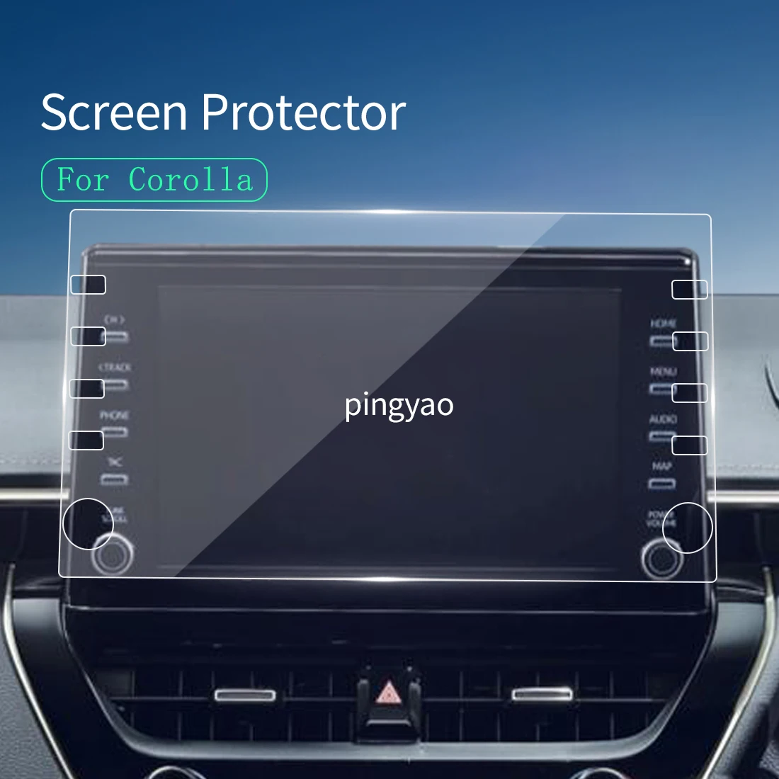 

Автомобильная наклейка, защита экрана, навигационный дисплей, фотоаксессуары для автомобиля для TOYOTA Corolla 10 2021