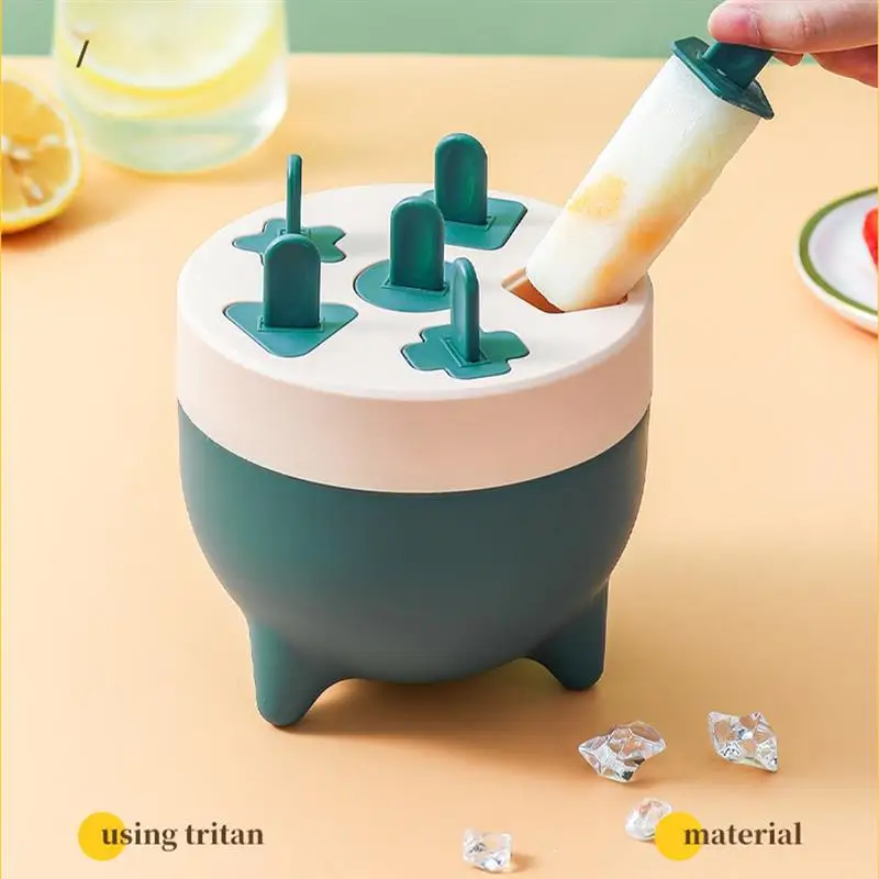 

6 отверстий DIY Мороженое Pops Мини силиконовая форма пищевая мороженое многоразовые фруктовые формы для крема домашние кухонные инструменты