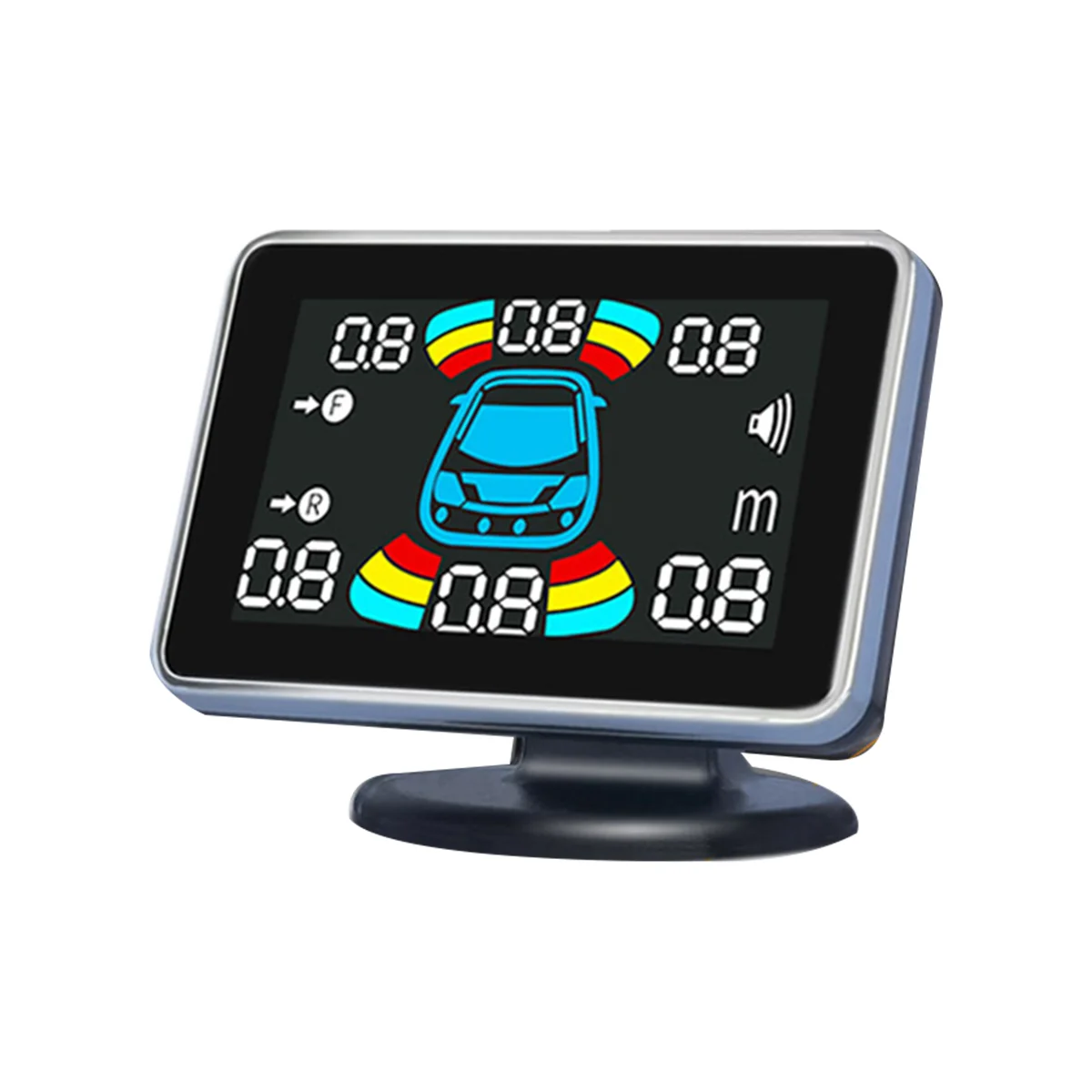 

Parking Sensors Reversing Radar Detector with 8 Sensors Front and Rear Mounted 8 Probes Parking Assist