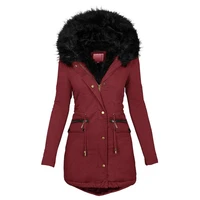 women warm parkas 2021 thicker christmas jacket women hooded fashion coat winter clothes outdoor overcoat manteau femme hiver