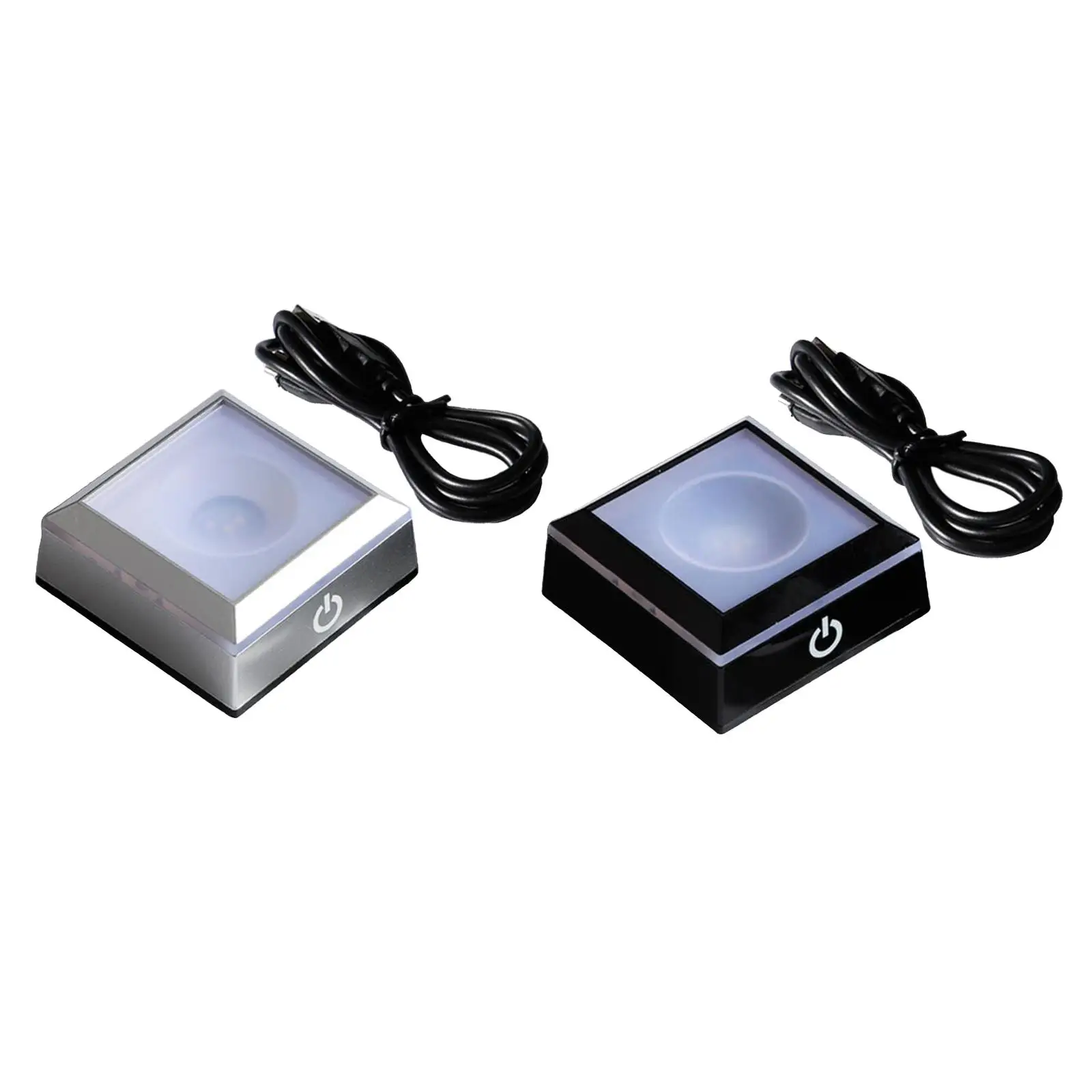 

LED Colorful Light Change Rotating Crystal Stand fors Glass