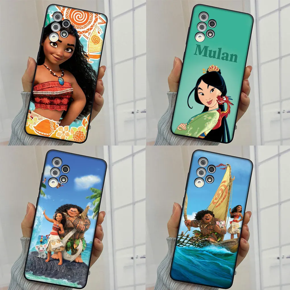 Чехол для телефона Moana Mulan Princess Cover Xiaomi Poco X7 X6 M6 M7 F6 C75 C65 Redmi A4 Note 14 Pro Plus гибкий чехол