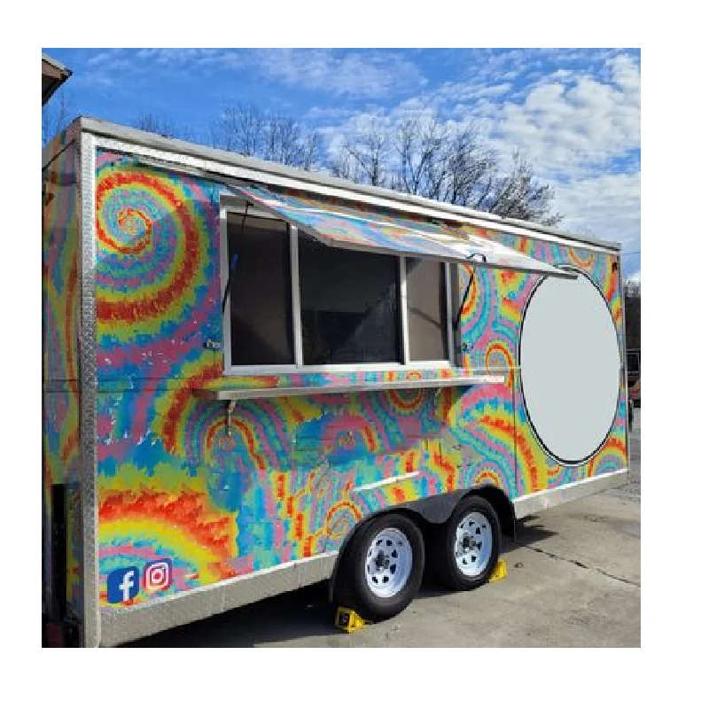 

Mobile Food Cart Trailer Mobile Fast Food Truck Food Vending Van Catering Truck with VIN CE DOT