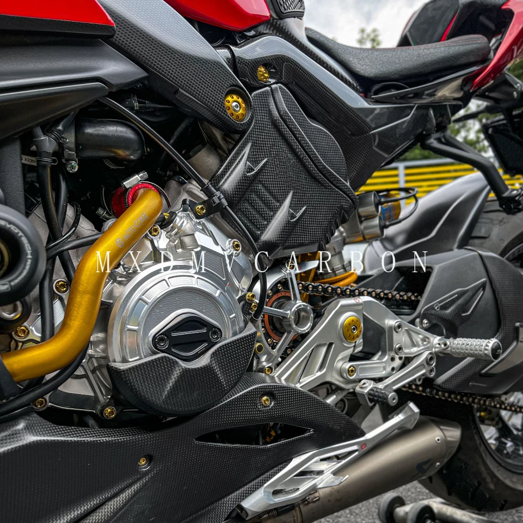 Фото Для Ducati Streetfighter V4S V4 2024-2020: Комплекты обтекателей из карбона для мотоциклов, включая крылья и раму №5