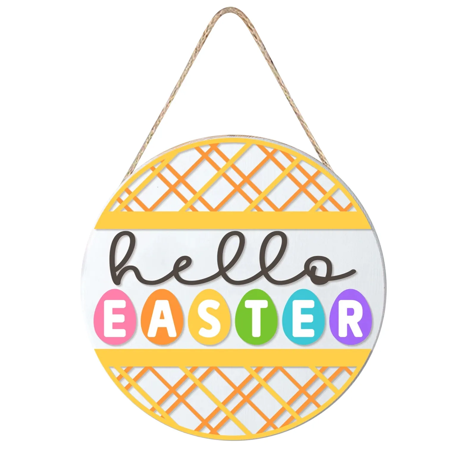 

Welcome Door Wreaths Front Door Sign Welcome Front Spring Sign For Porch Door Hanging Round Sign Wood Front Door Basket