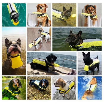 Dog Life Vest Inflatable Foldable Pet Swimming Life Jacket Dogs Safety Clothes Swimwear Pets Swimming Suit For Dog Product 6